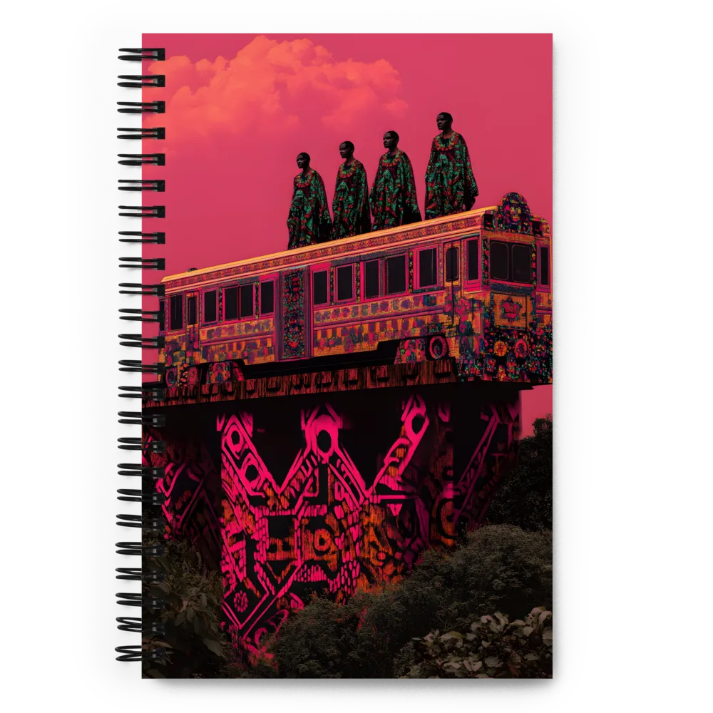 Elevated Patterned Journey 
 Spiral Notebook | 140 pages