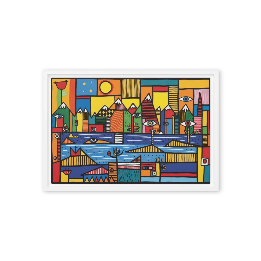 The Gazing Village Landscape | Art Print