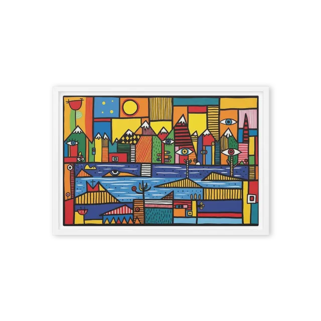 The Gazing Village Landscape | Art Print