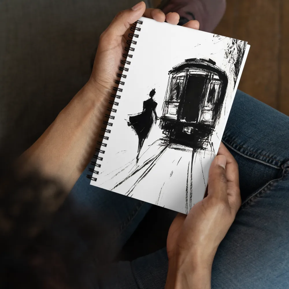 The Departing Train 
 Spiral Notebook | 140 pages
