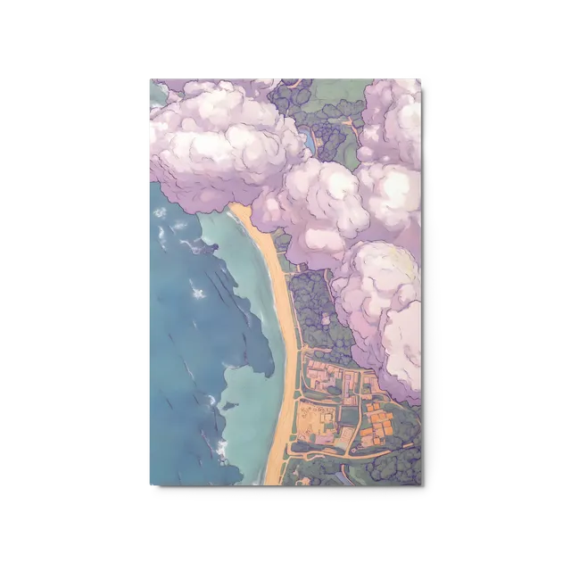 Pastel Coastline Aerial | Art Print