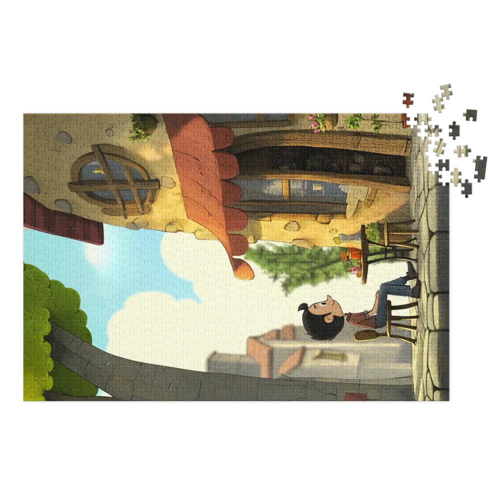 Devaneio no Café 
 Puzzle em caixa de metal