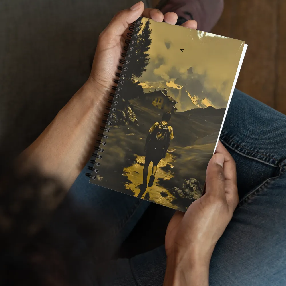 Alpine Journey in Sepia 
 Spiral Notebook | 140 pages