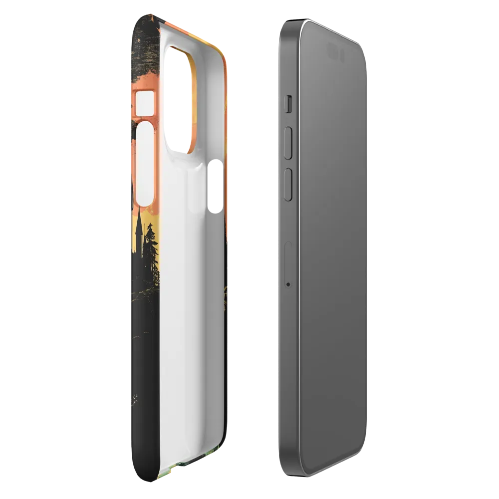 Surreal Castle and Waterfall Art | Phone Case