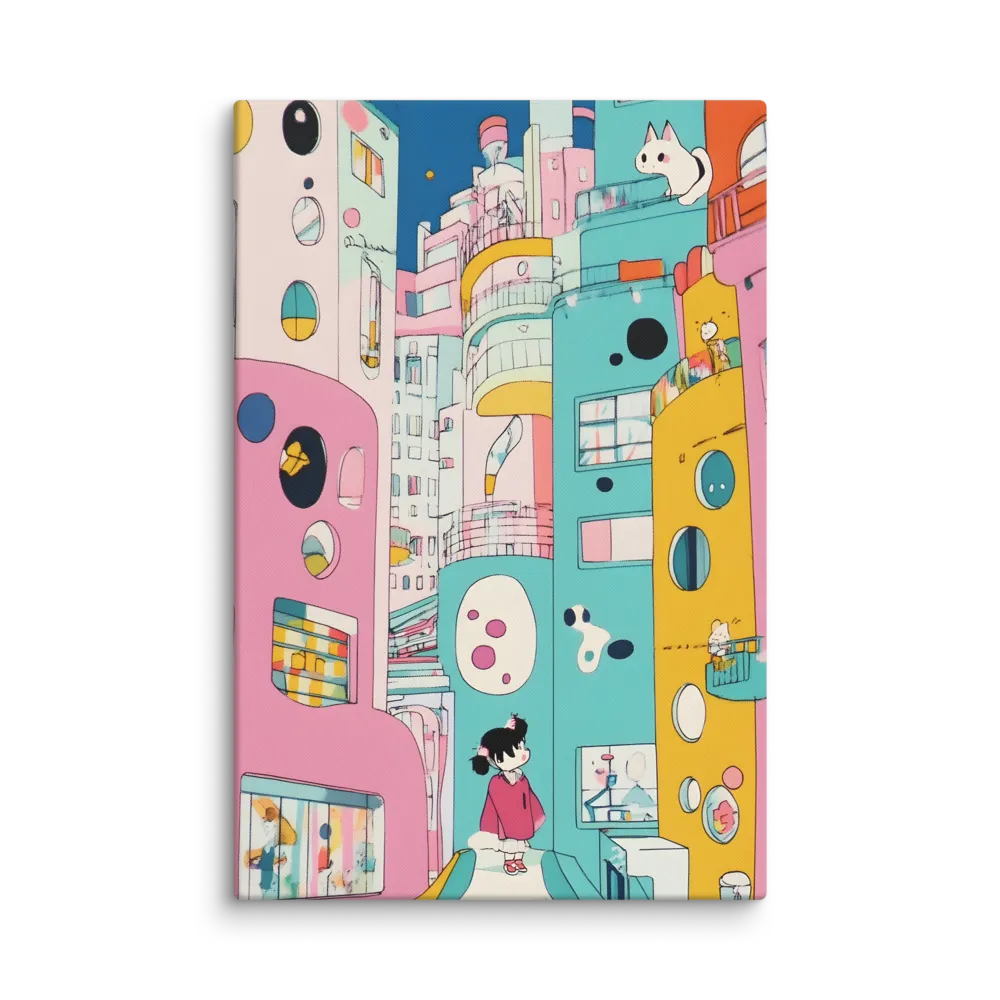 Playful City Wander 
 Canvas | 32″x 48″