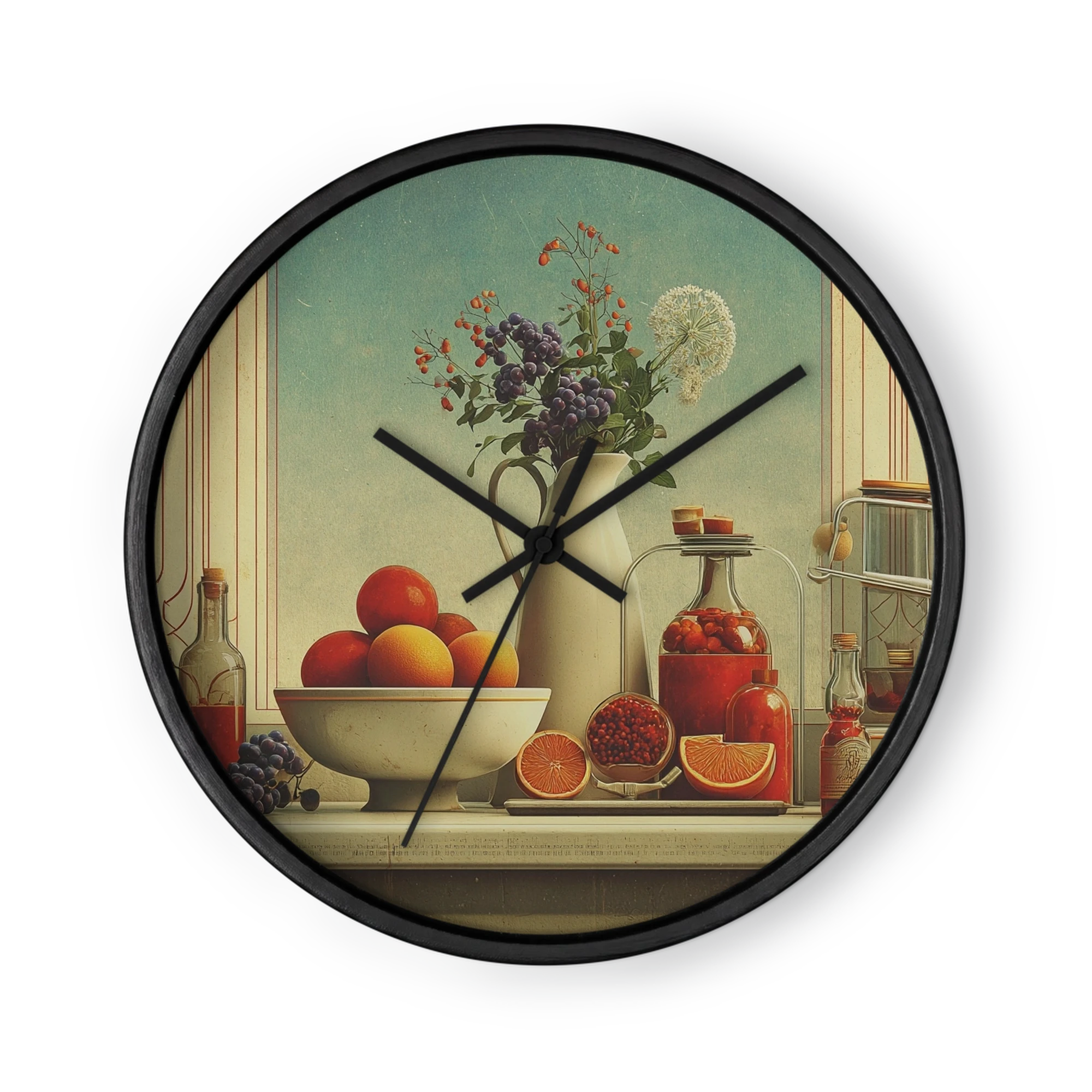 Still Life with Citrus and Botanical Pitcher
