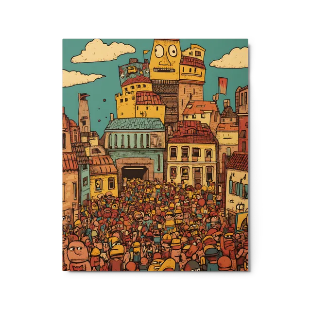 The Lively City Crowd | Art Print