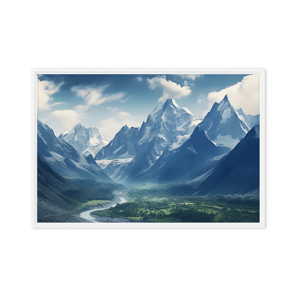 Serene Mountain Valley 
 Canvas | 30″x 30″