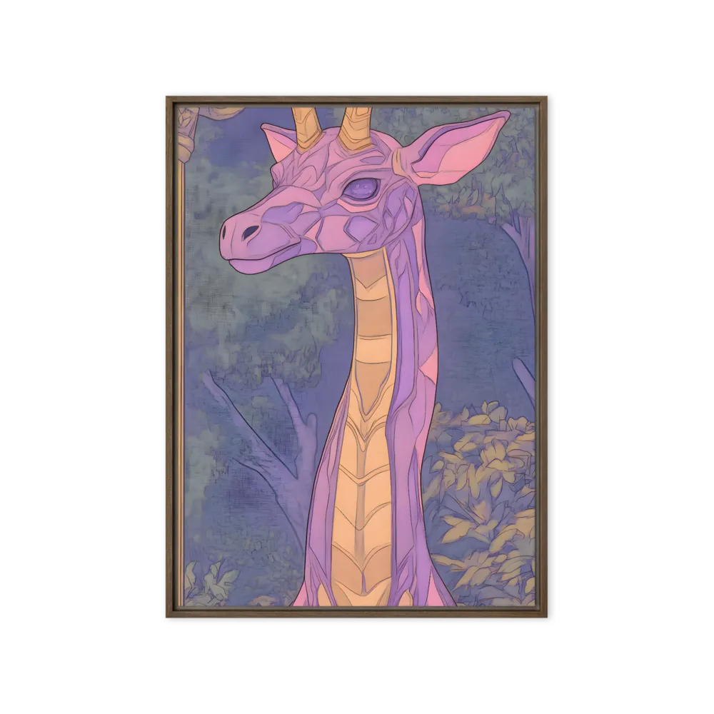 Art Nouveau Giraffe Portrait 
 Canvas | 20″x 30″