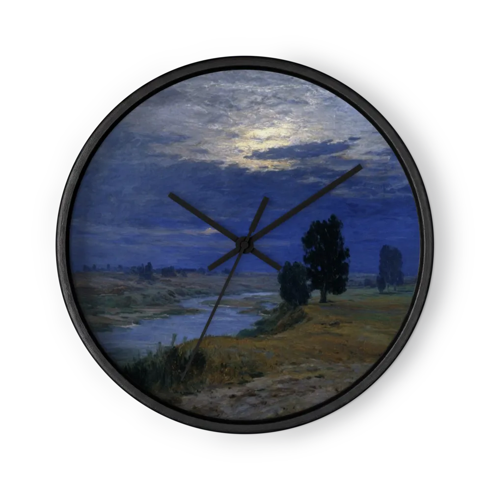 Evening River Silence | Wall Clock
