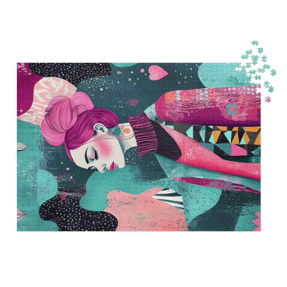 Stylized Female Portrait Illustration