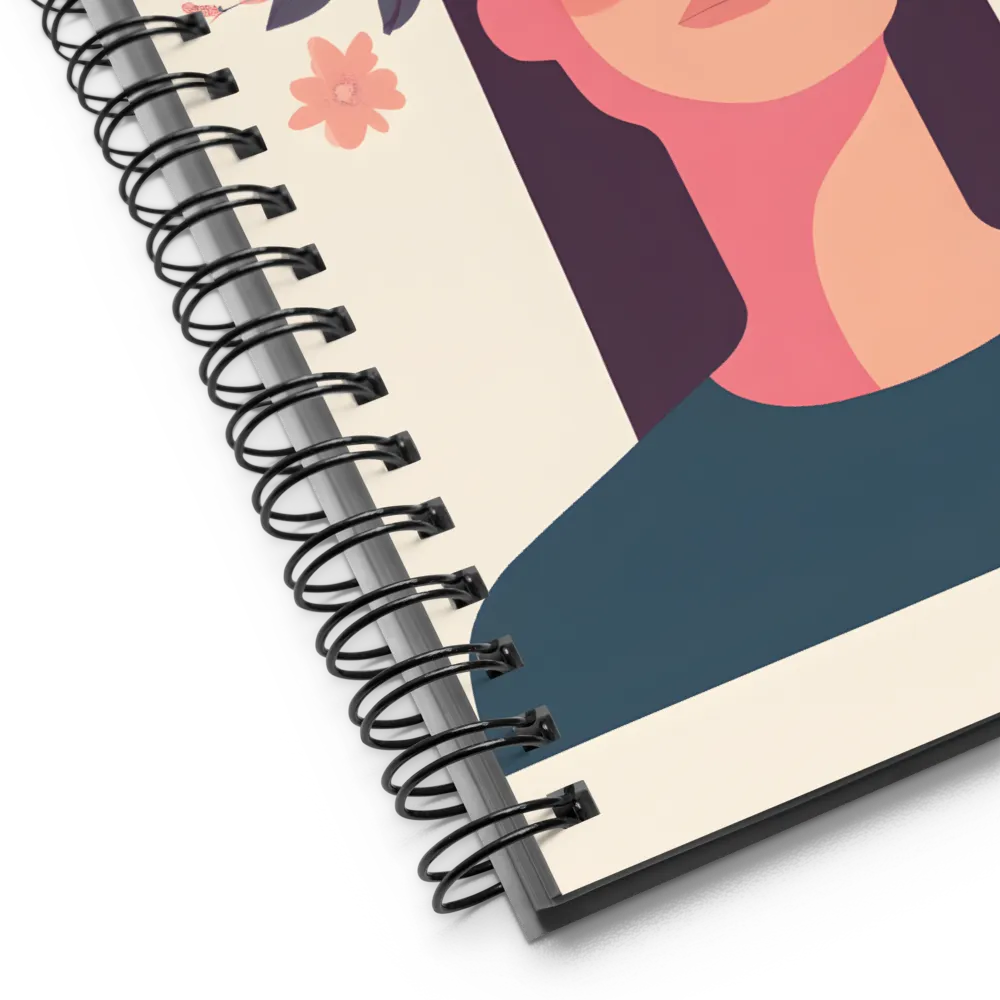 Serene Blossom Portrait 
 Spiral Notebook | 140 pages