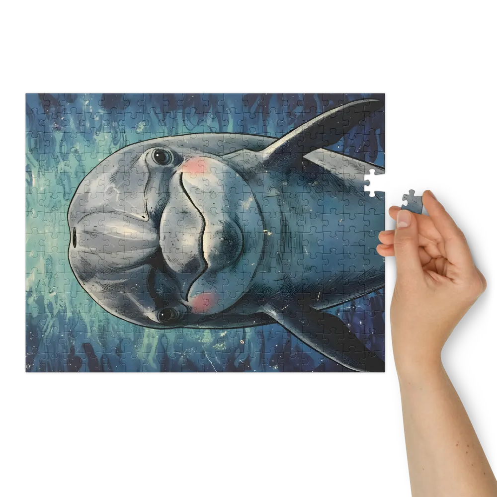 Blushing Dolphin | Jigsaw Puzzles
