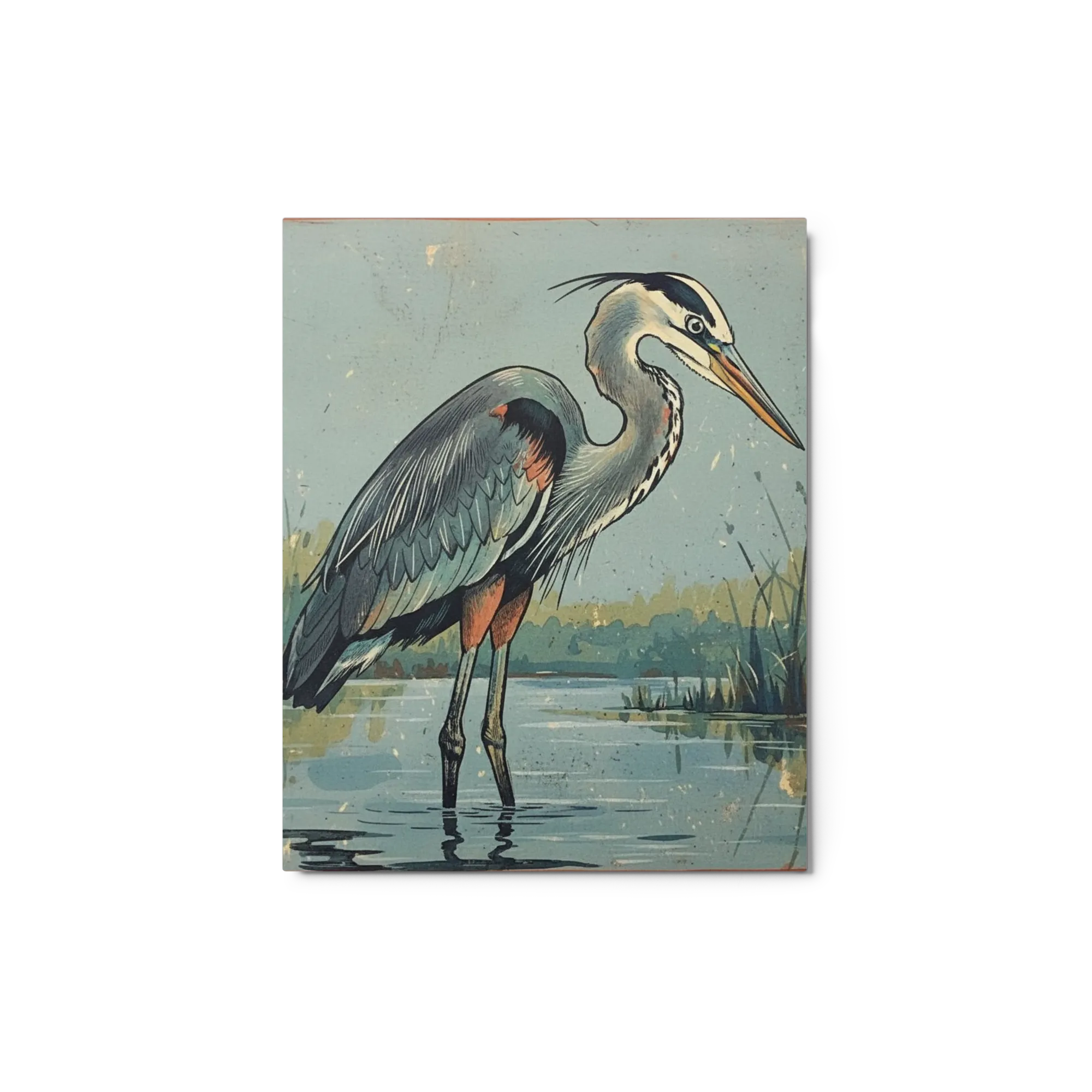 Heron in the Marsh