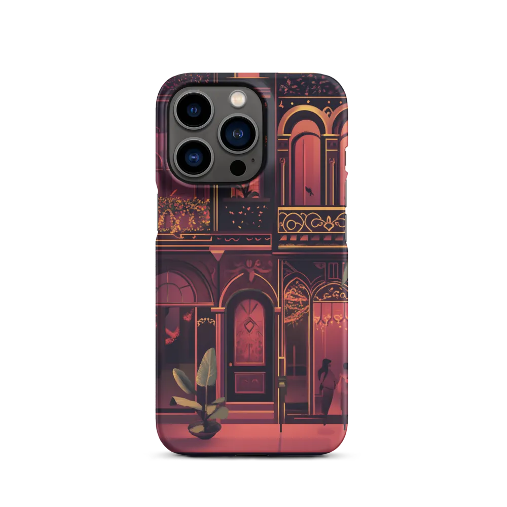 Urban Scene with Decorative Buildings | Phone Case