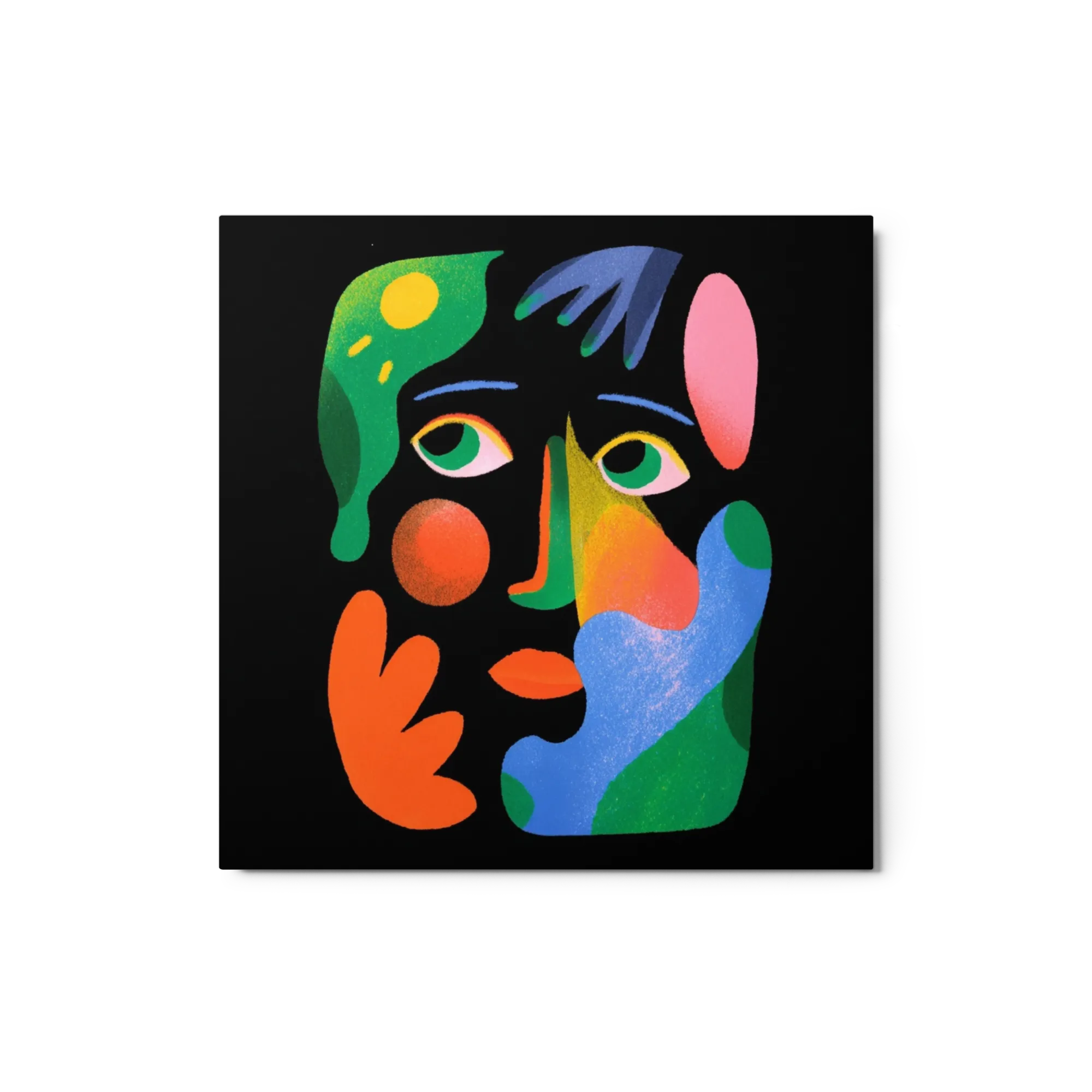 Visage Aux Formes Vives