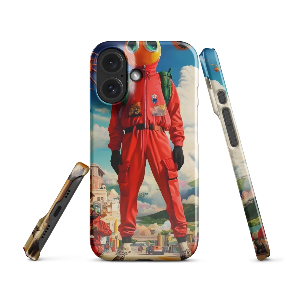 Urban Surrealism: The Goggle-Eyed Giant 
 iPhone 14 Pro | Tough Case