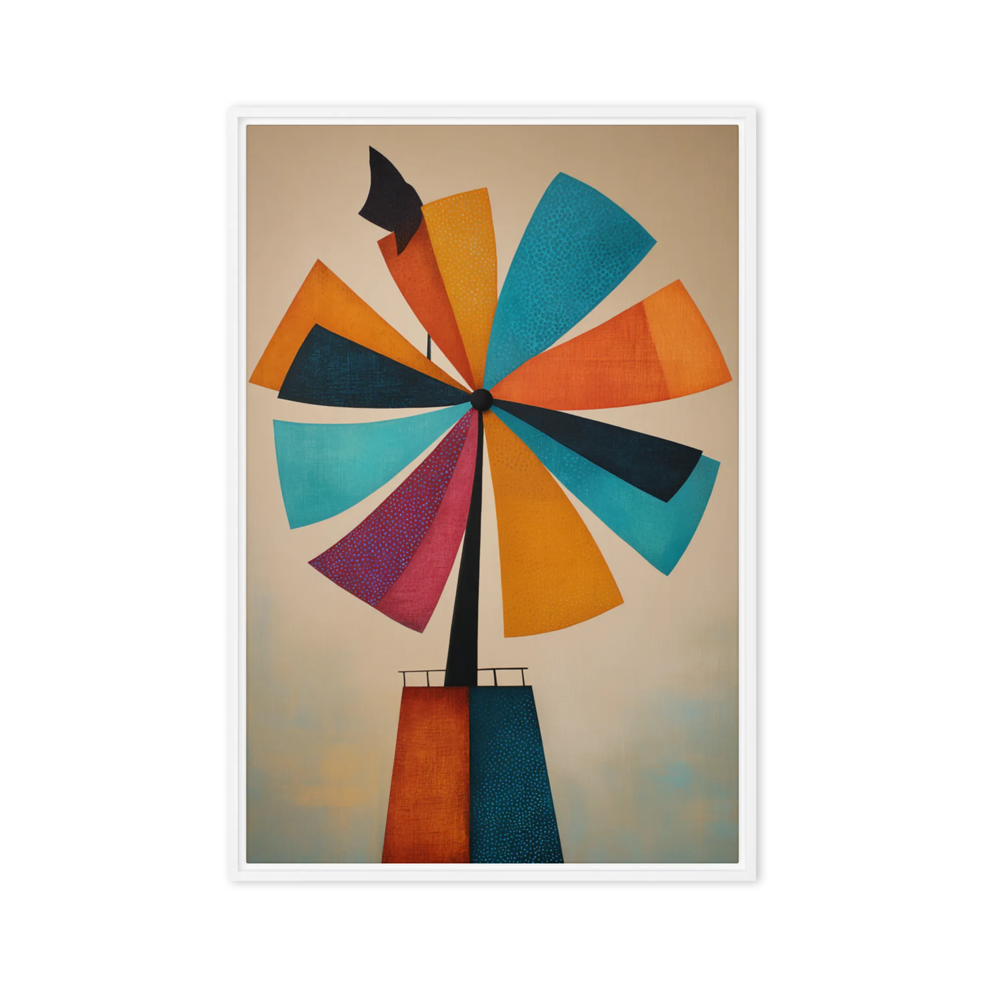 Geometric Windmill Collage
