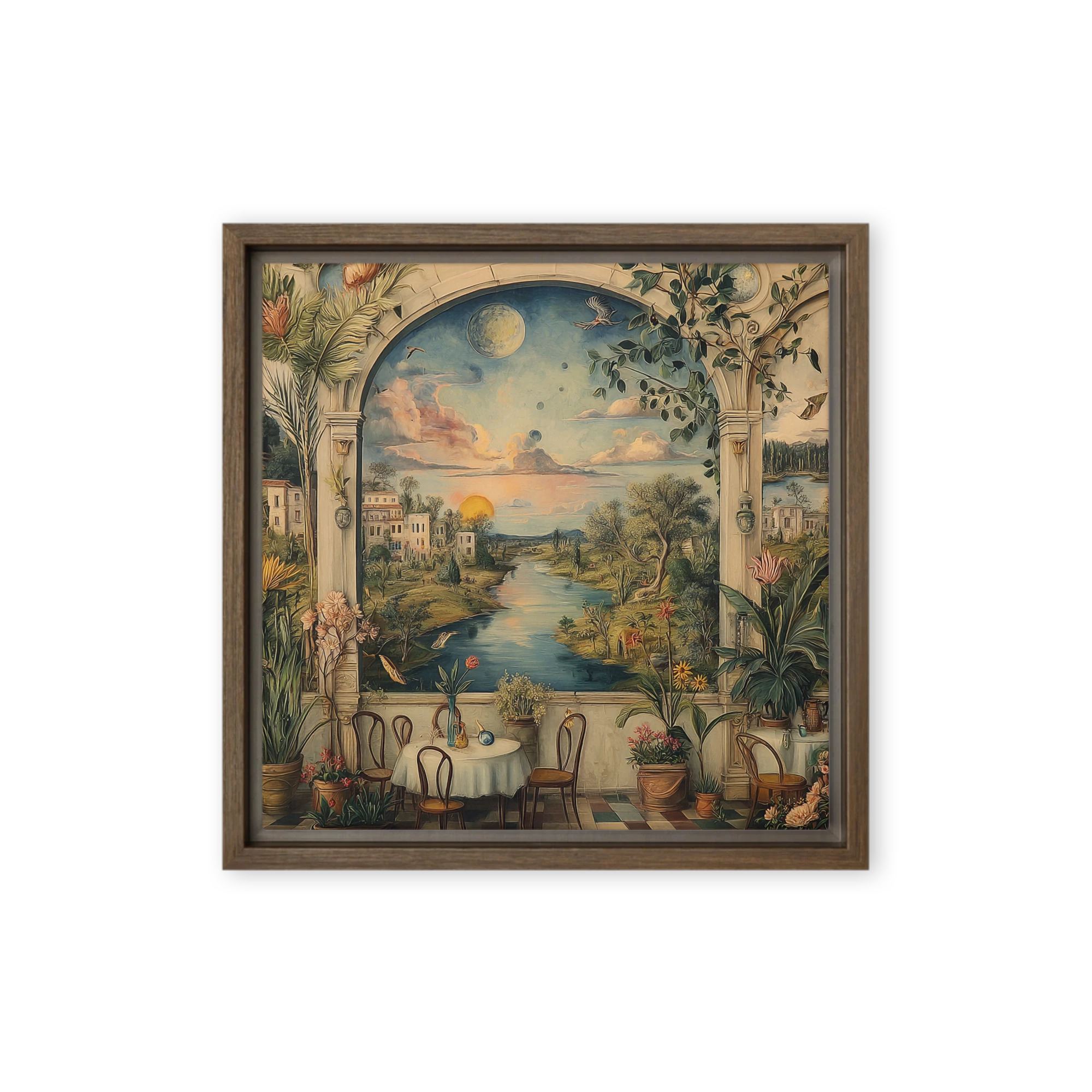 Celestial River Garden | Art Print