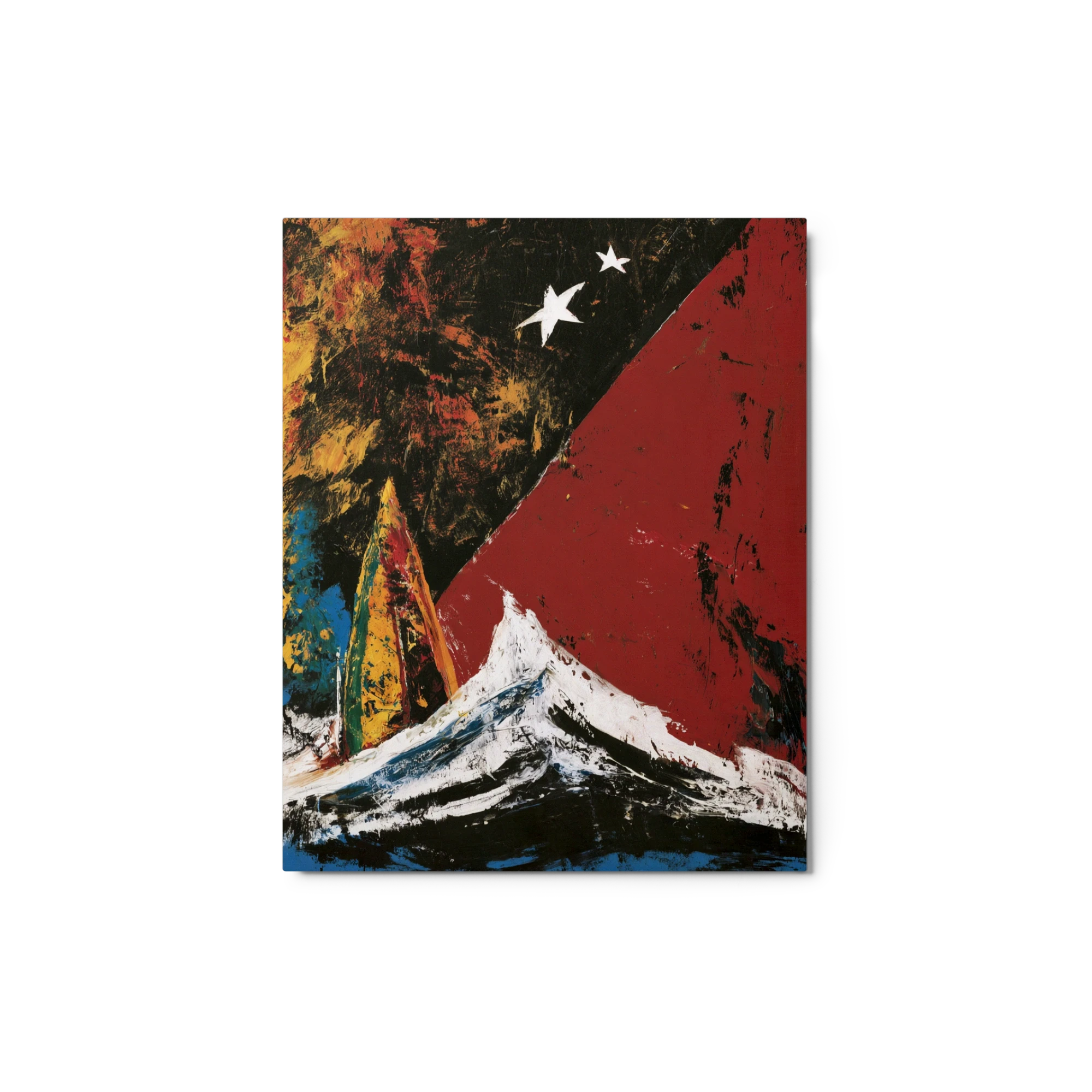 Peak Under Crimson Sky