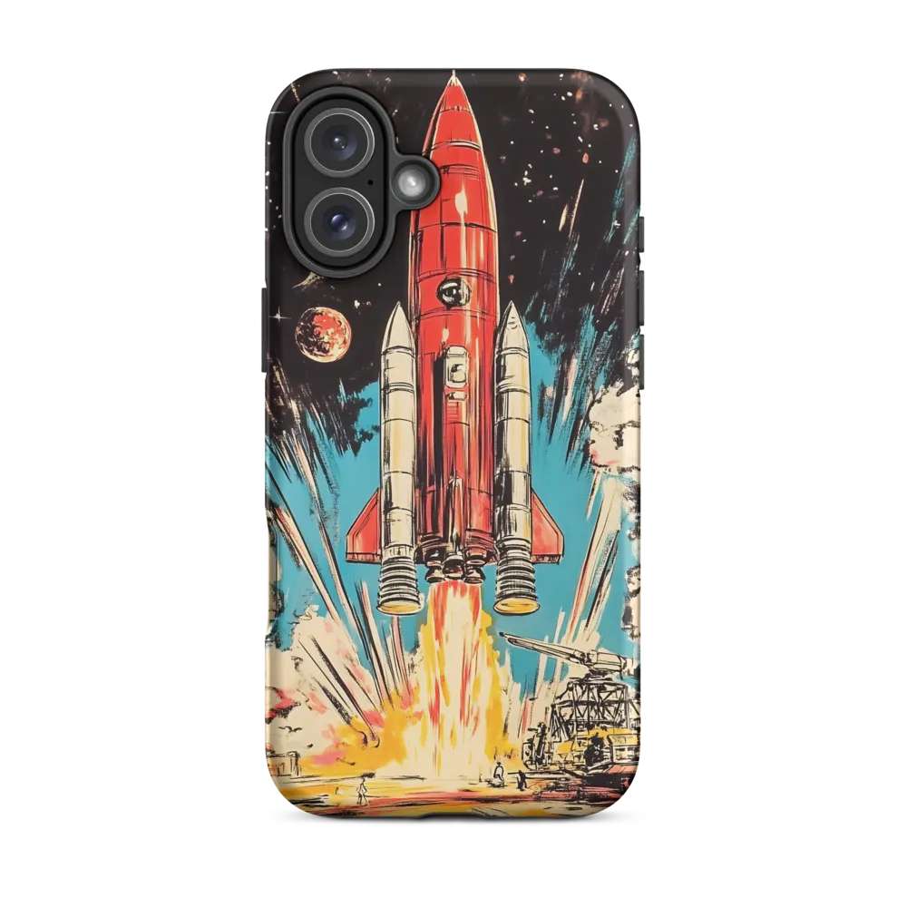 Rocket Launch Illustration | Phone Case