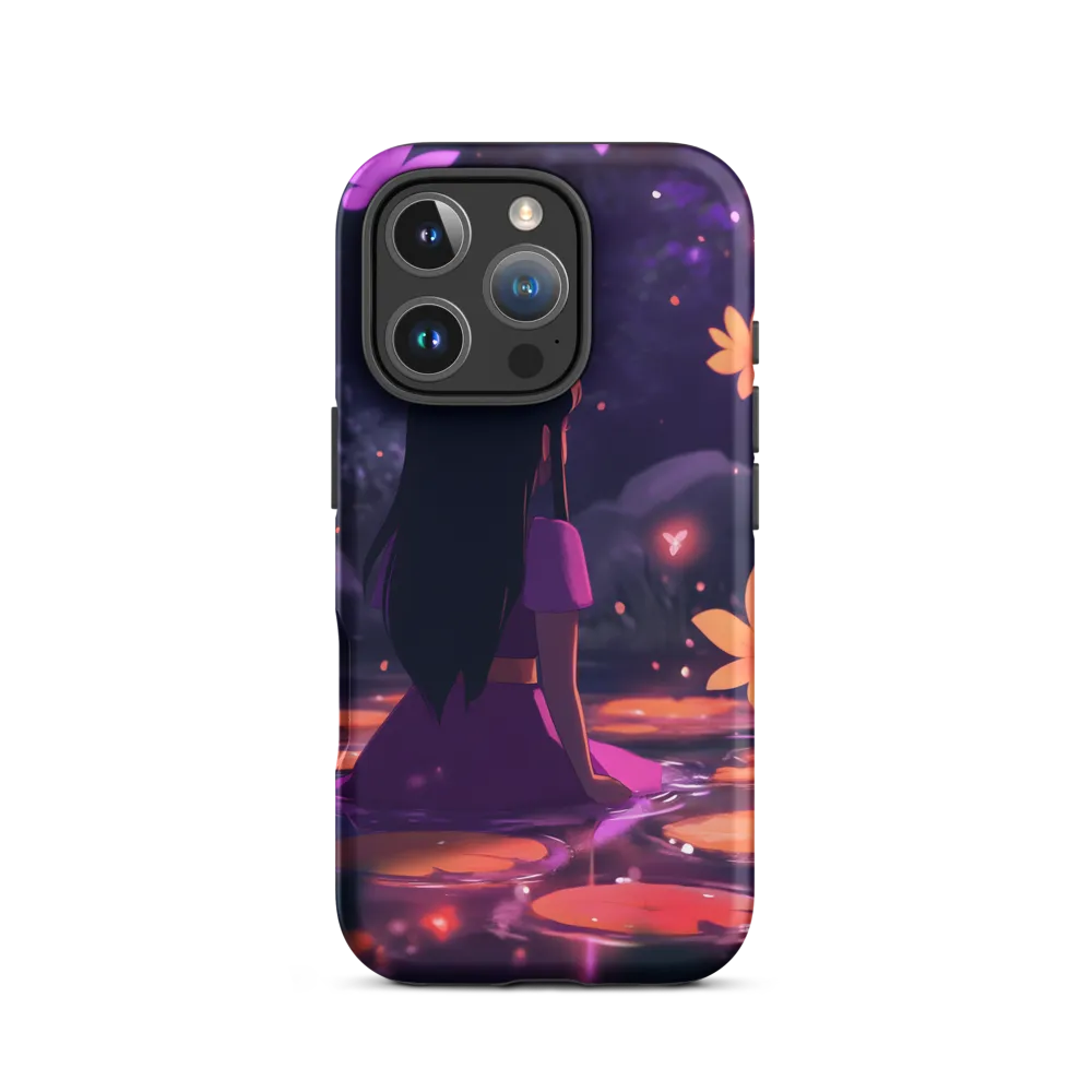 Night Lily Pond Glow | Phone Case