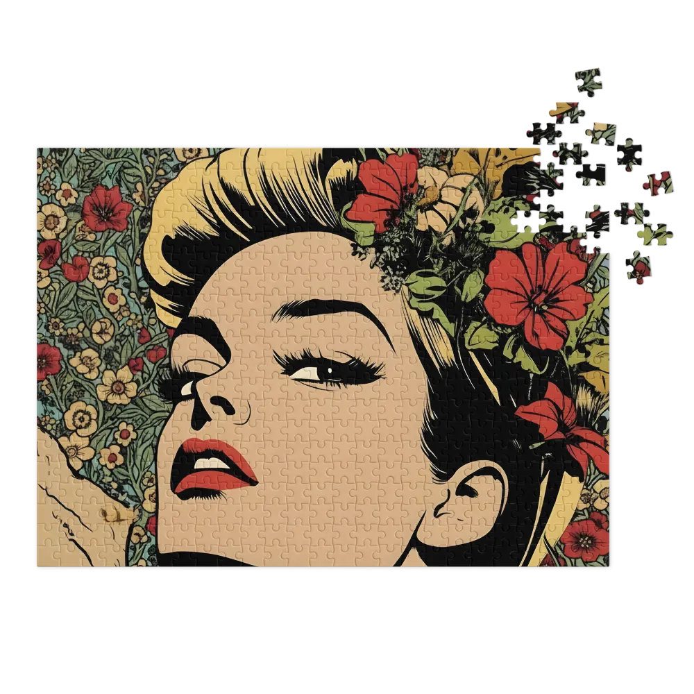 Muse in Bloom 
 Jigsaw Puzzle in Tin Box