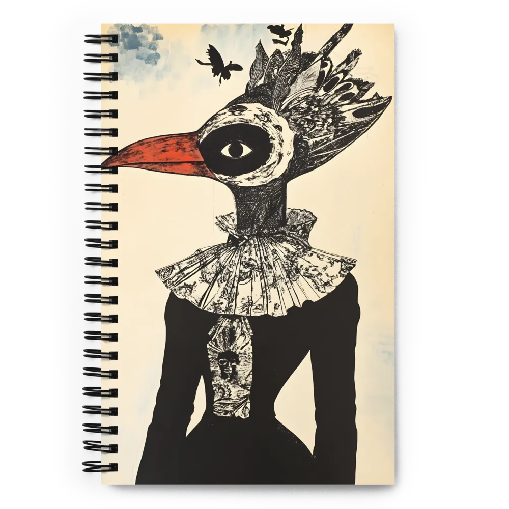 Avian Figure Portrait 
 Spiral Notebook | 140 pages