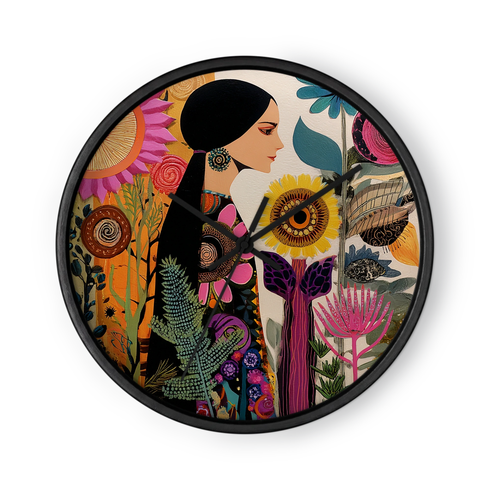 Woman with Sunflowers