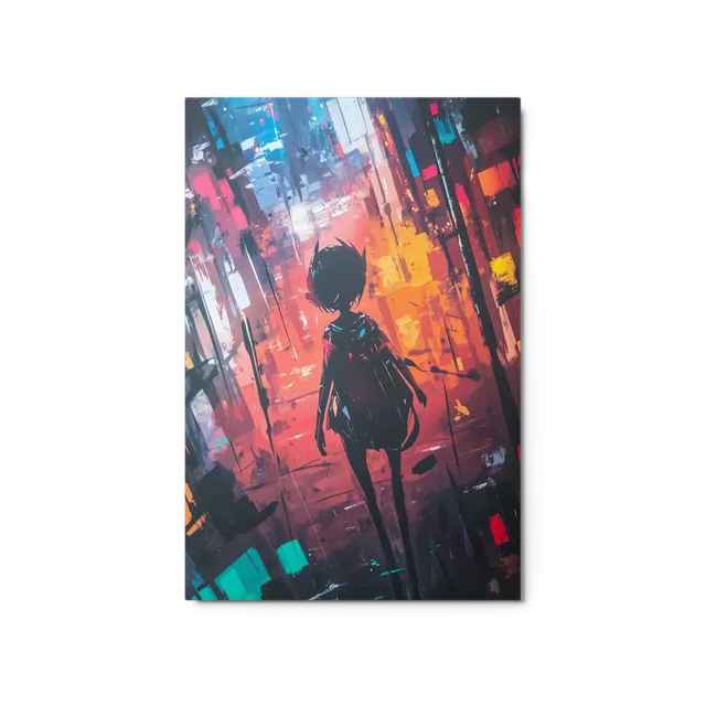 Neon City Stroll | Art Print
