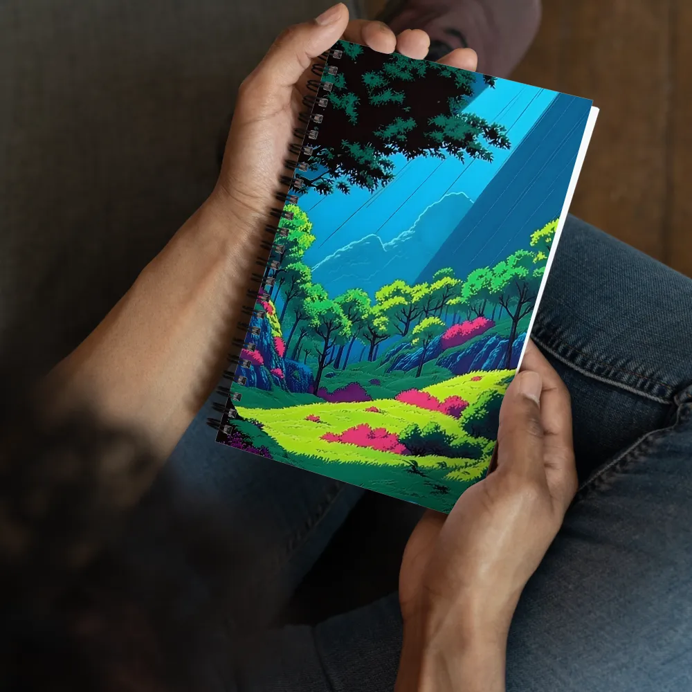 Luminous Forest Valley 
 Spiral Notebook | 140 pages