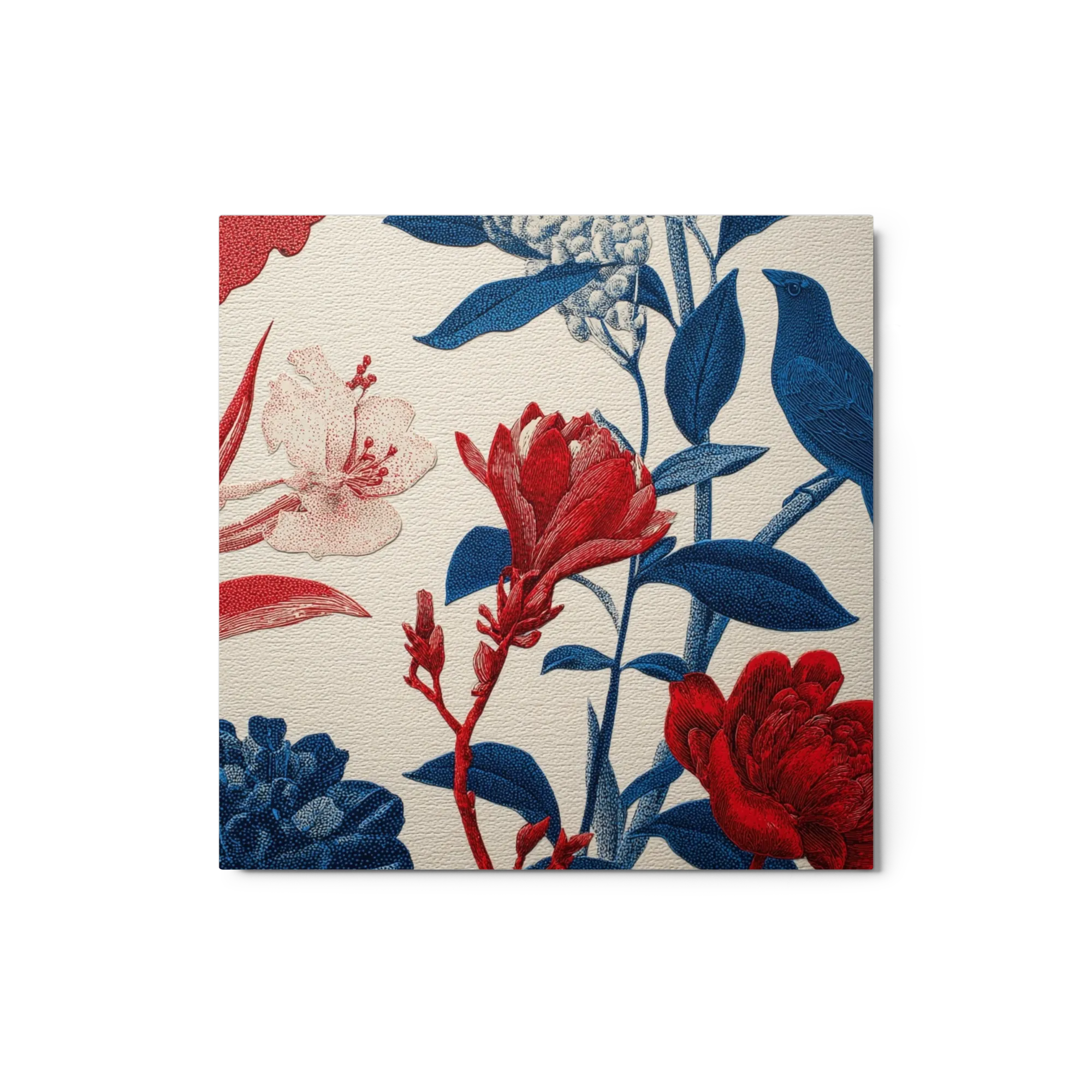Crimson Flora and Songbird