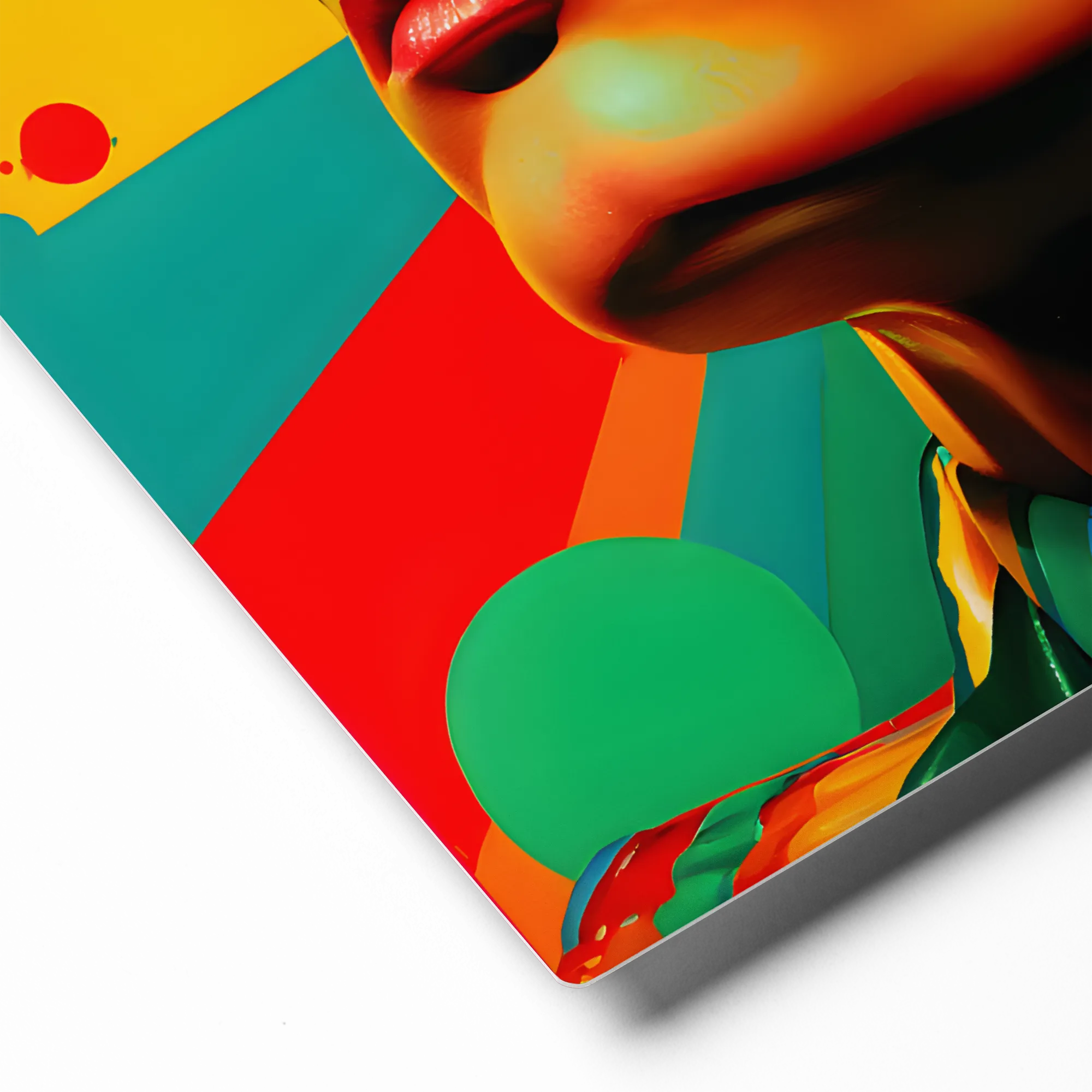 Vibrant Sun Gaze 
 Canvas | 8″x 8″