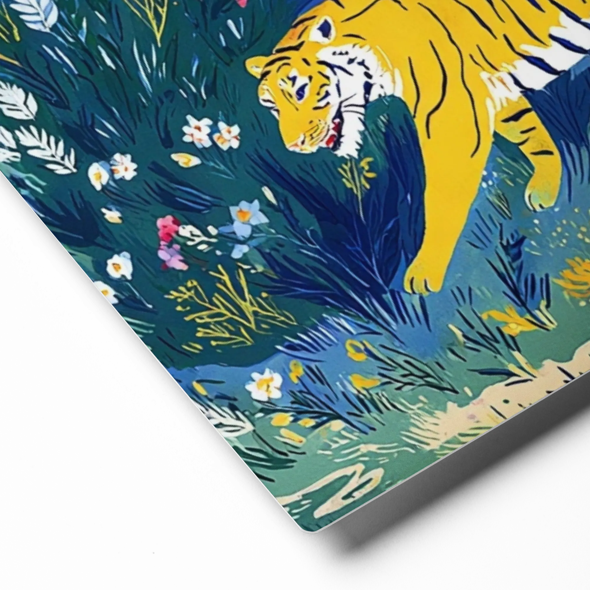Tigers in the Wildwood 
 Poster with Black Frame | 16″x 16″