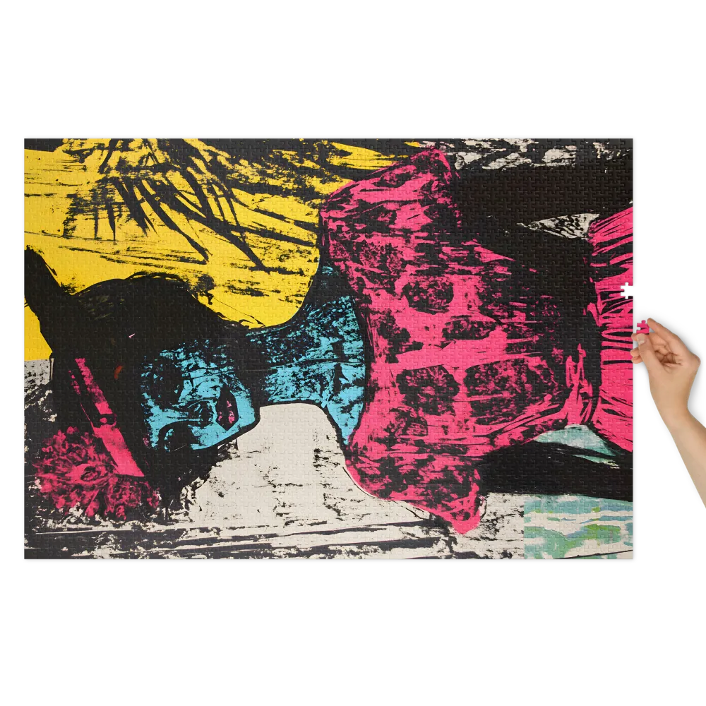 Retrato Neo Pop 
 Puzzle em caixa de metal