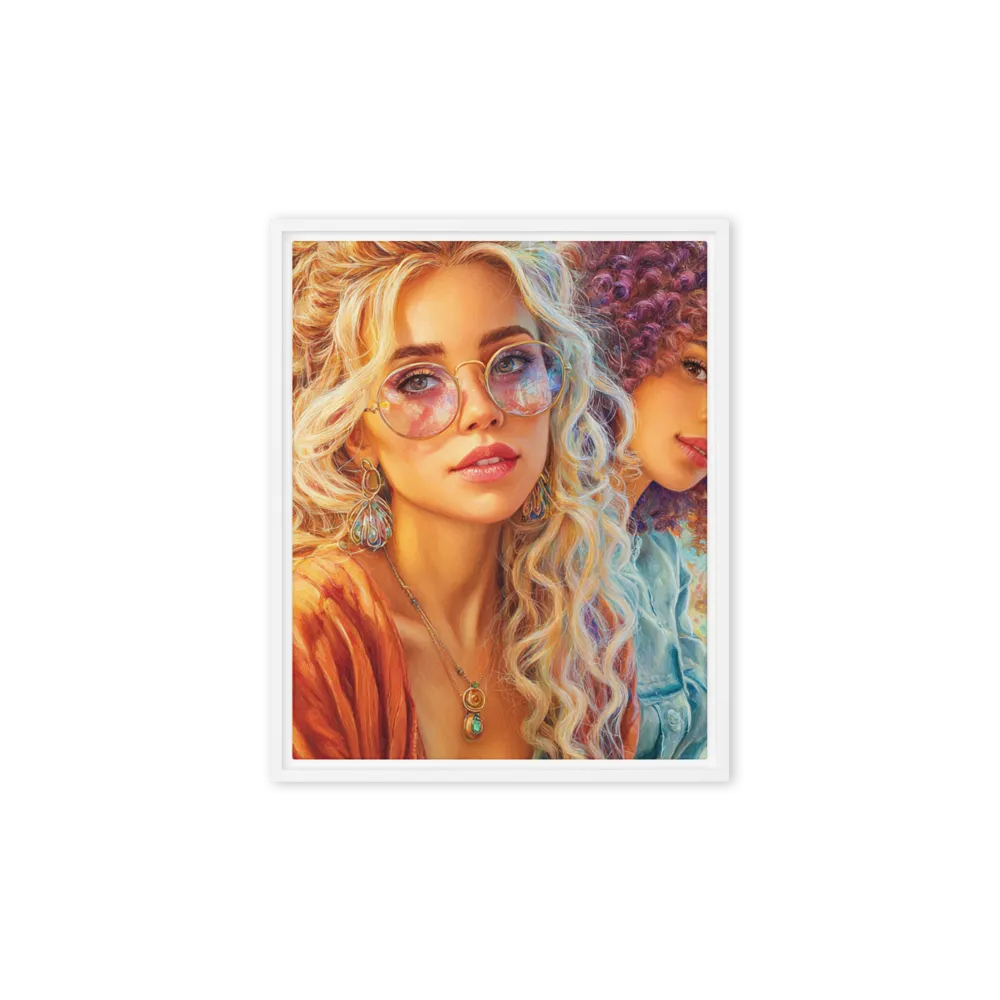 Bohemian Sisters 
 Poster with Black Frame | 10″x 10″