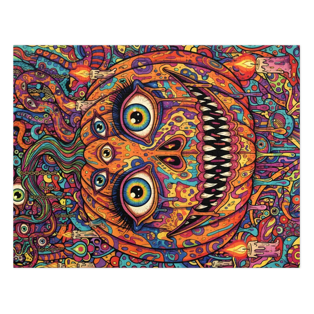 Psychedelic Jack-o'-Lantern | Jigsaw Puzzles