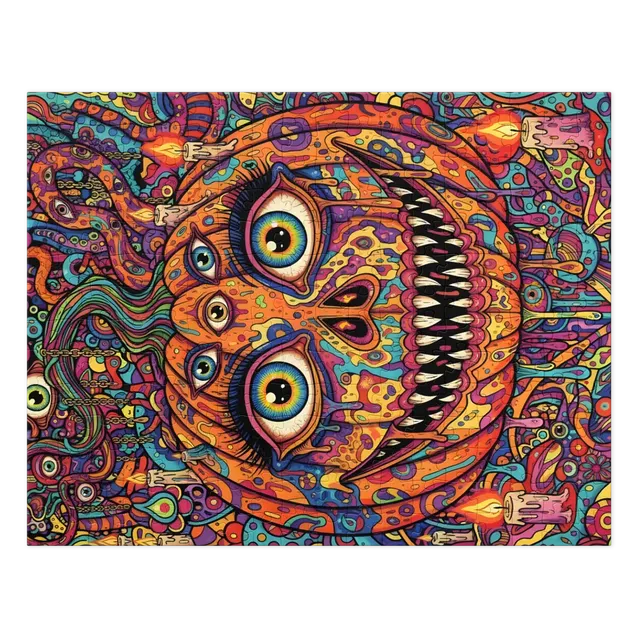 Psychedelic Jack-o'-Lantern | Jigsaw Puzzles