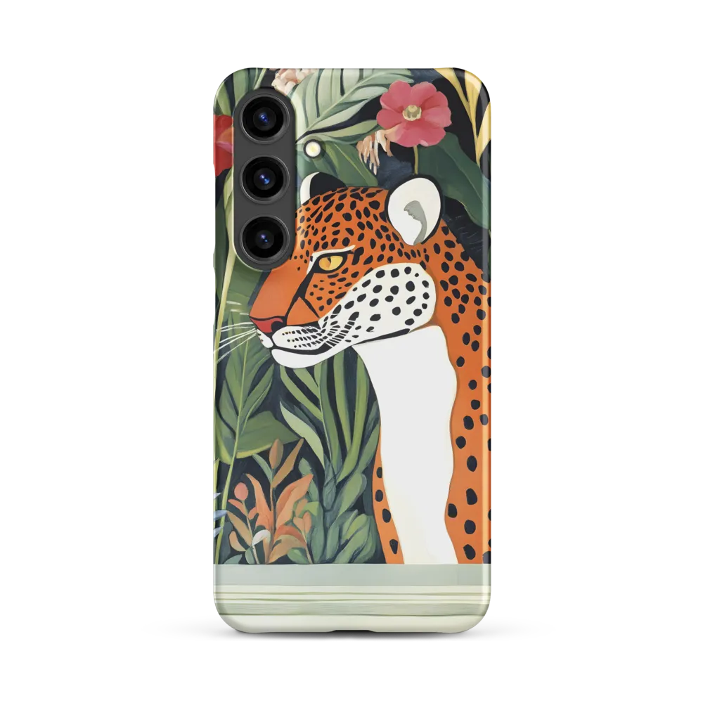 Stylized Leopard in Tropical Setting | Phone Case