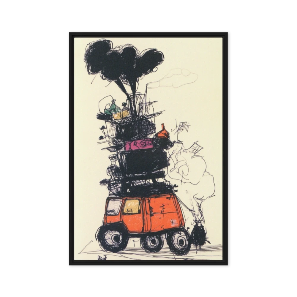 Stacked Vehicle Illustration