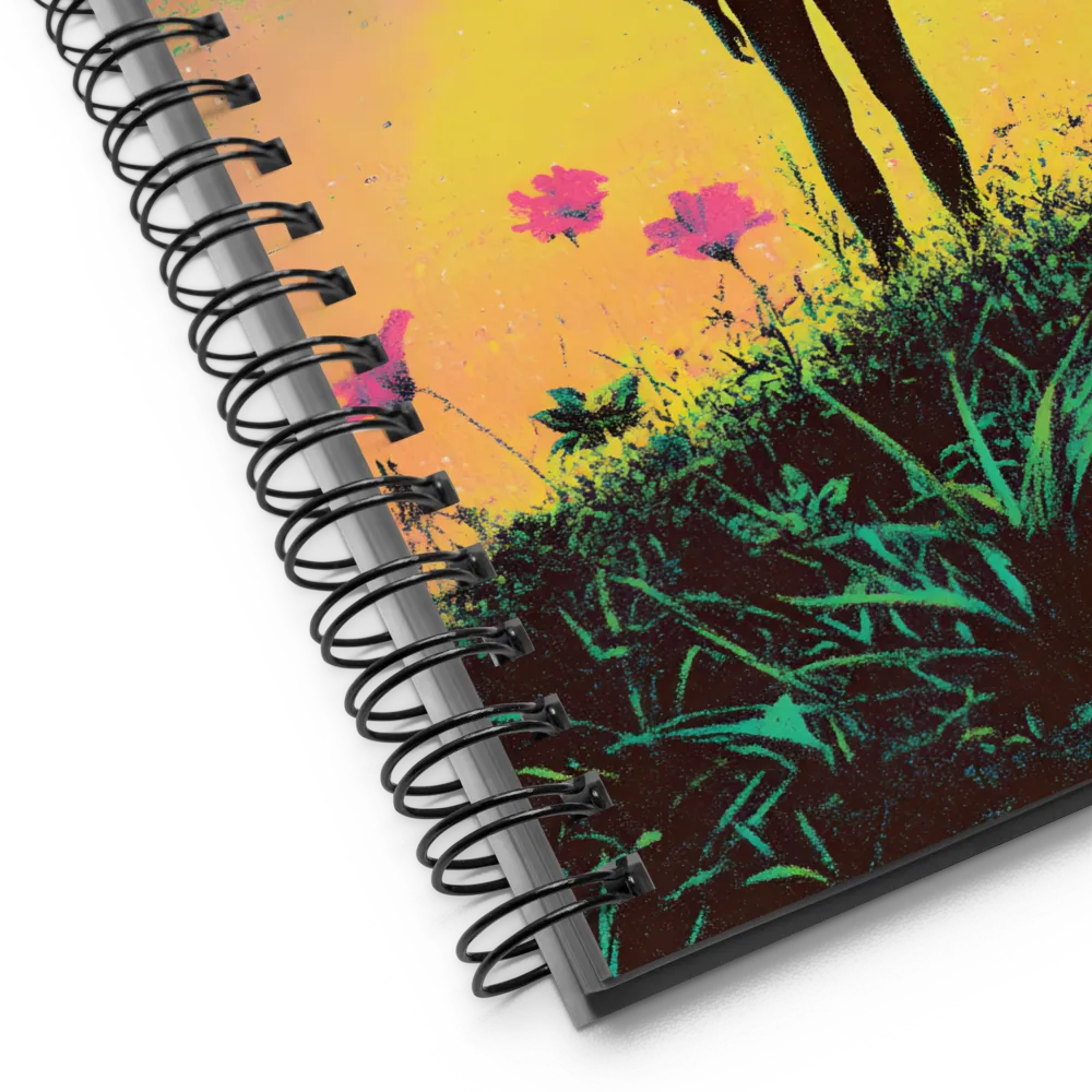 Cosmic Bloom Encounter 
 Spiral Notebook | 140 pages