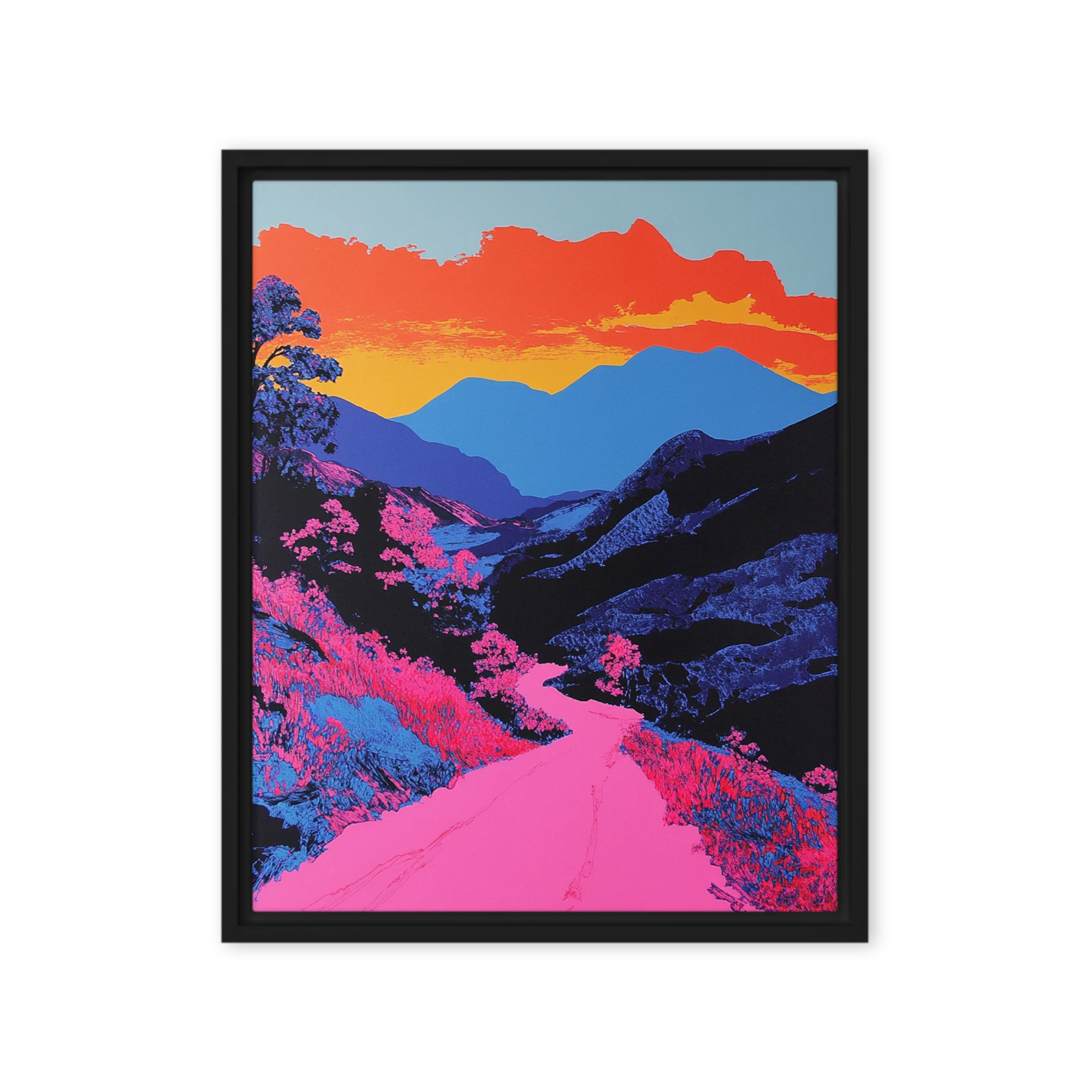 Vibrant Pop Art Landscape
