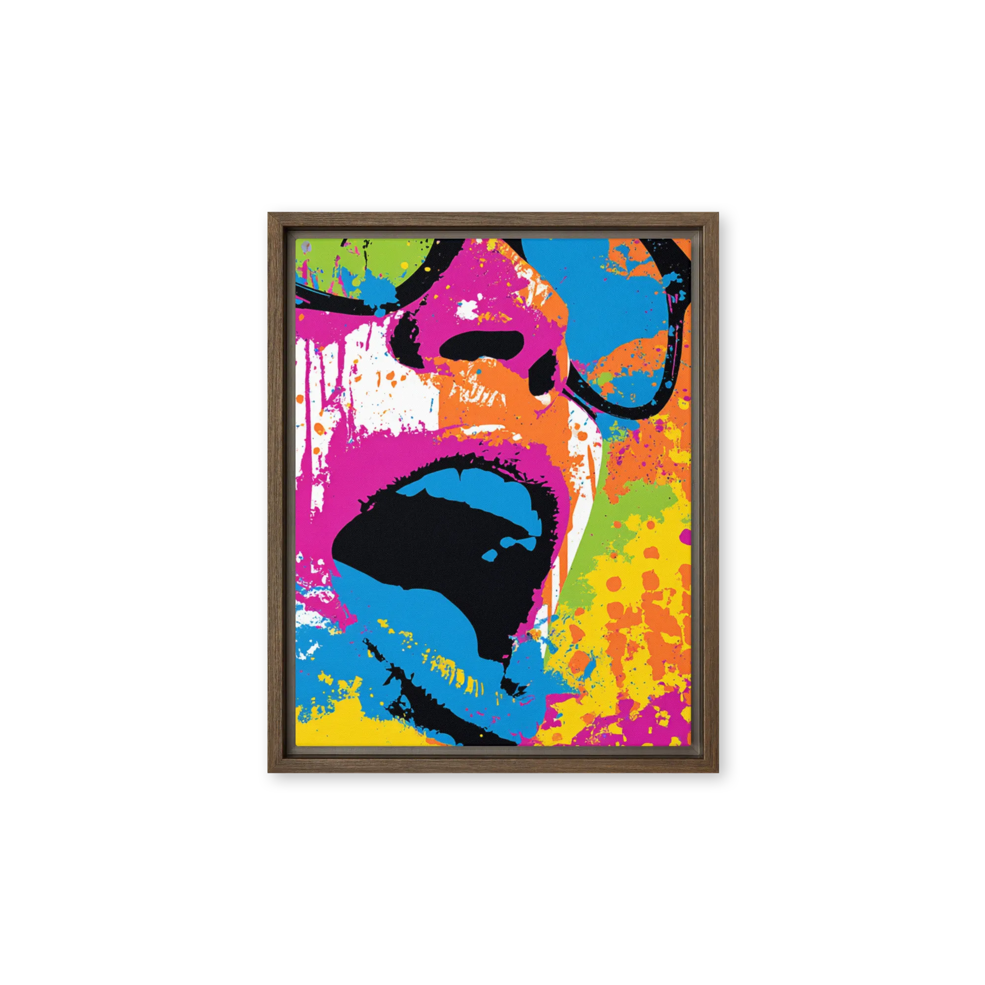 Vibrant Scream Expression | Art Print