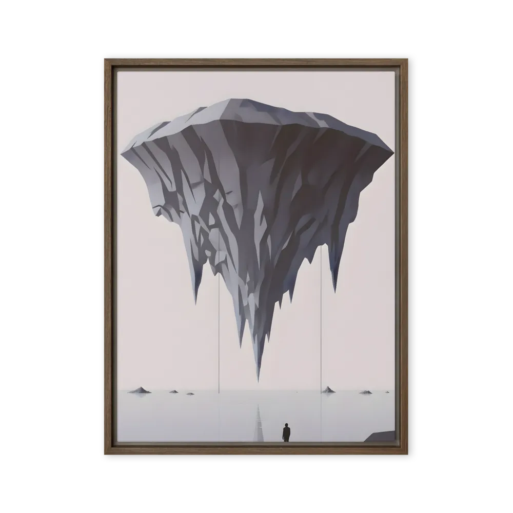 Echoes of Isolation 
 Poster with Black Frame | 12″x 18″