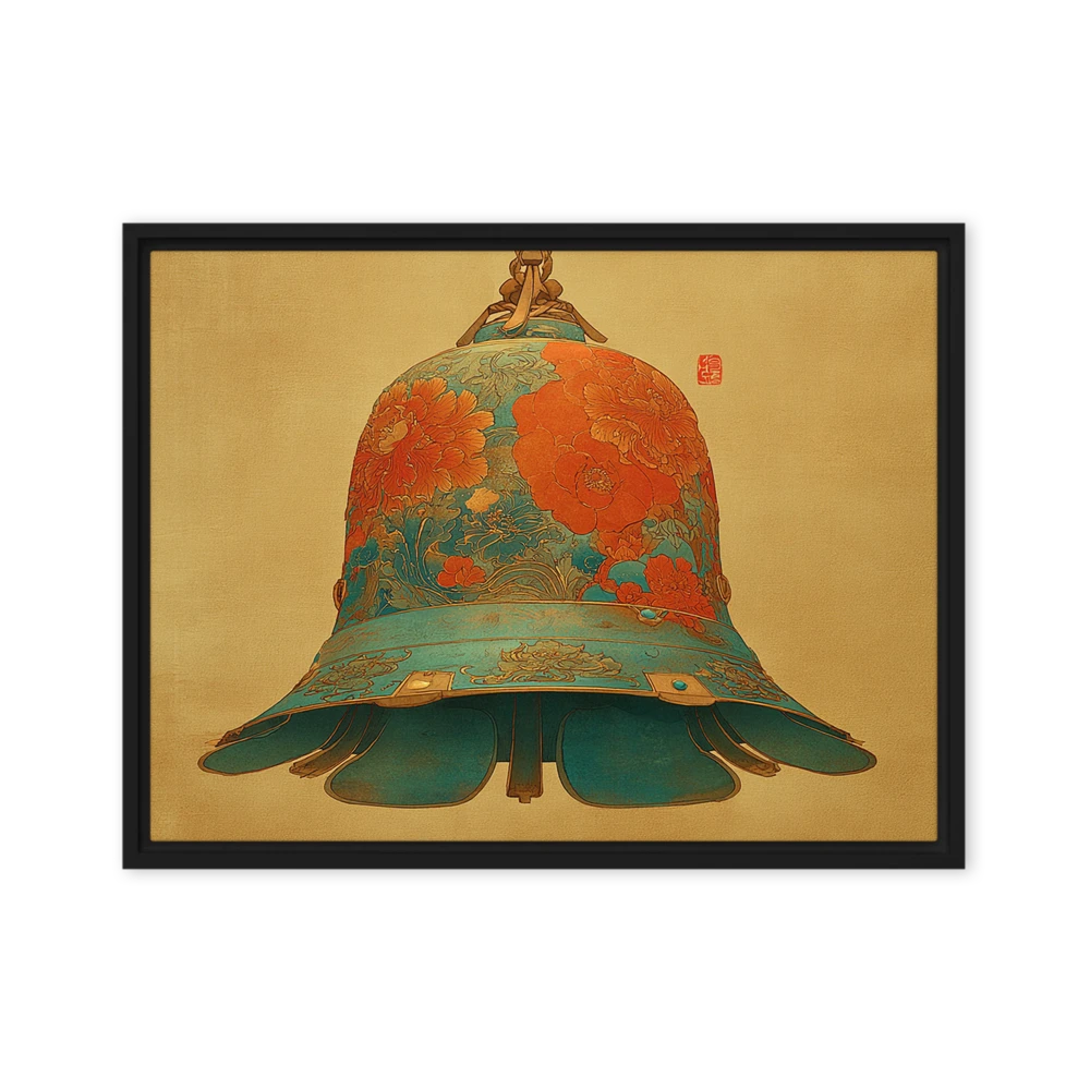 Golden Peony Bell | Art Print