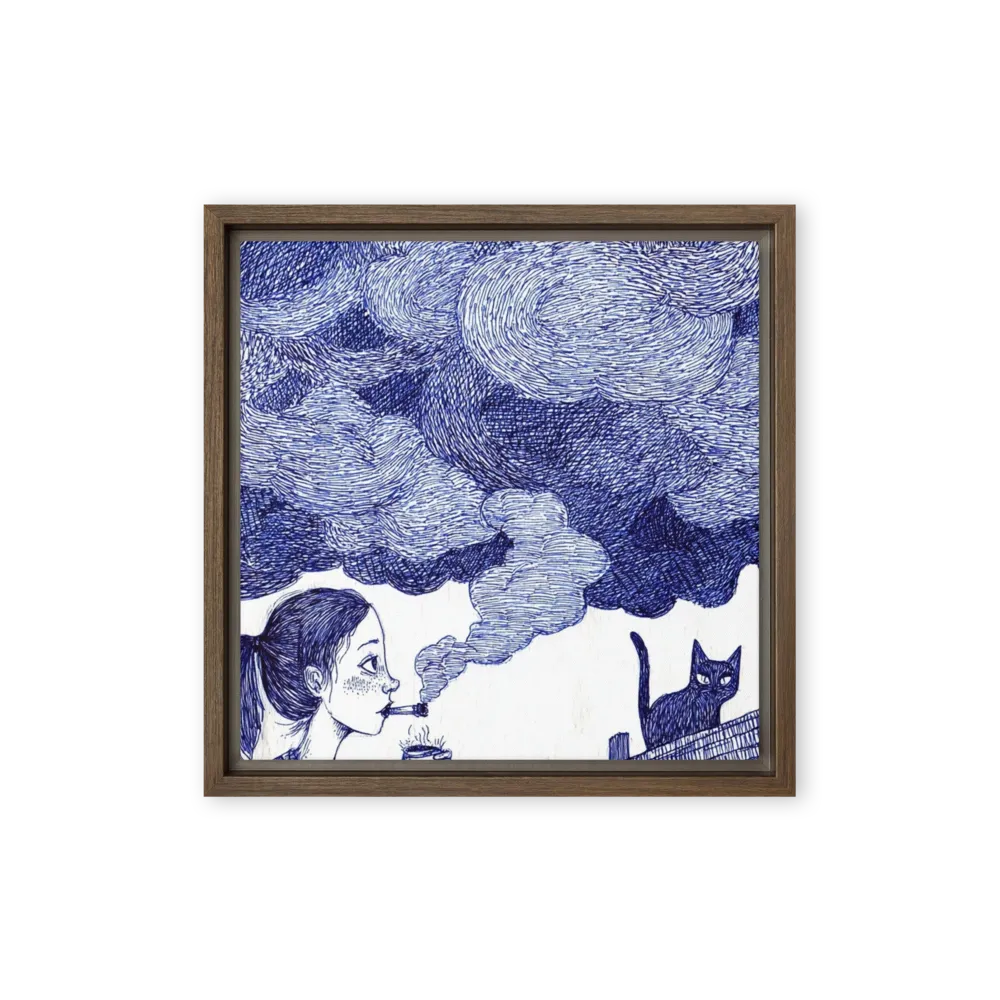 Cloudburst of Thought 
 Metal Print | 12″x 12″