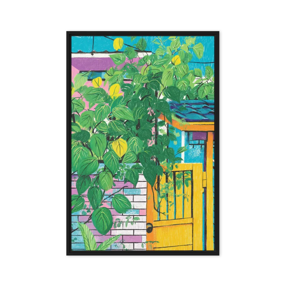 Overgrown Path 
 Poster with White Frame | 20″x 30″