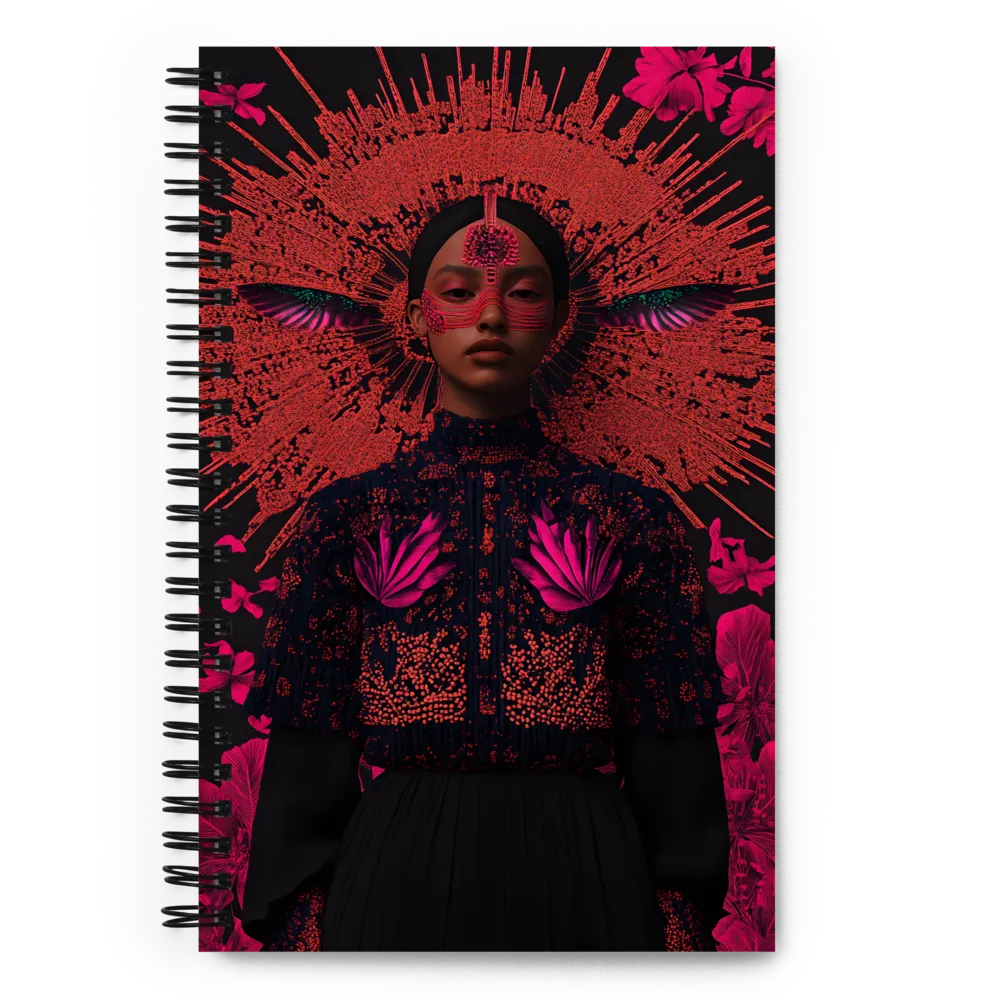 Lumina: Cybernetic Tribal Enchantress 
 Spiral Notebook | 140 pages