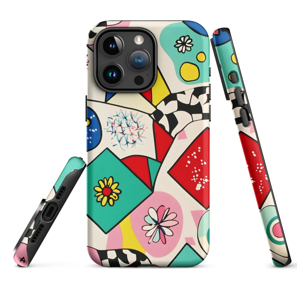 Abstract Geometric Floral Design | Phone Case