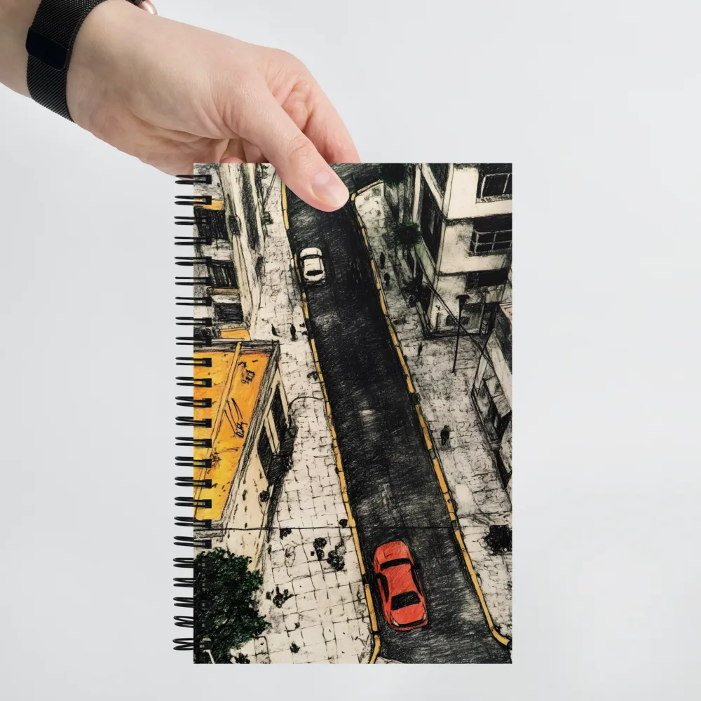 Overhead City Sketch 
 Spiral Notebook | 140 pages